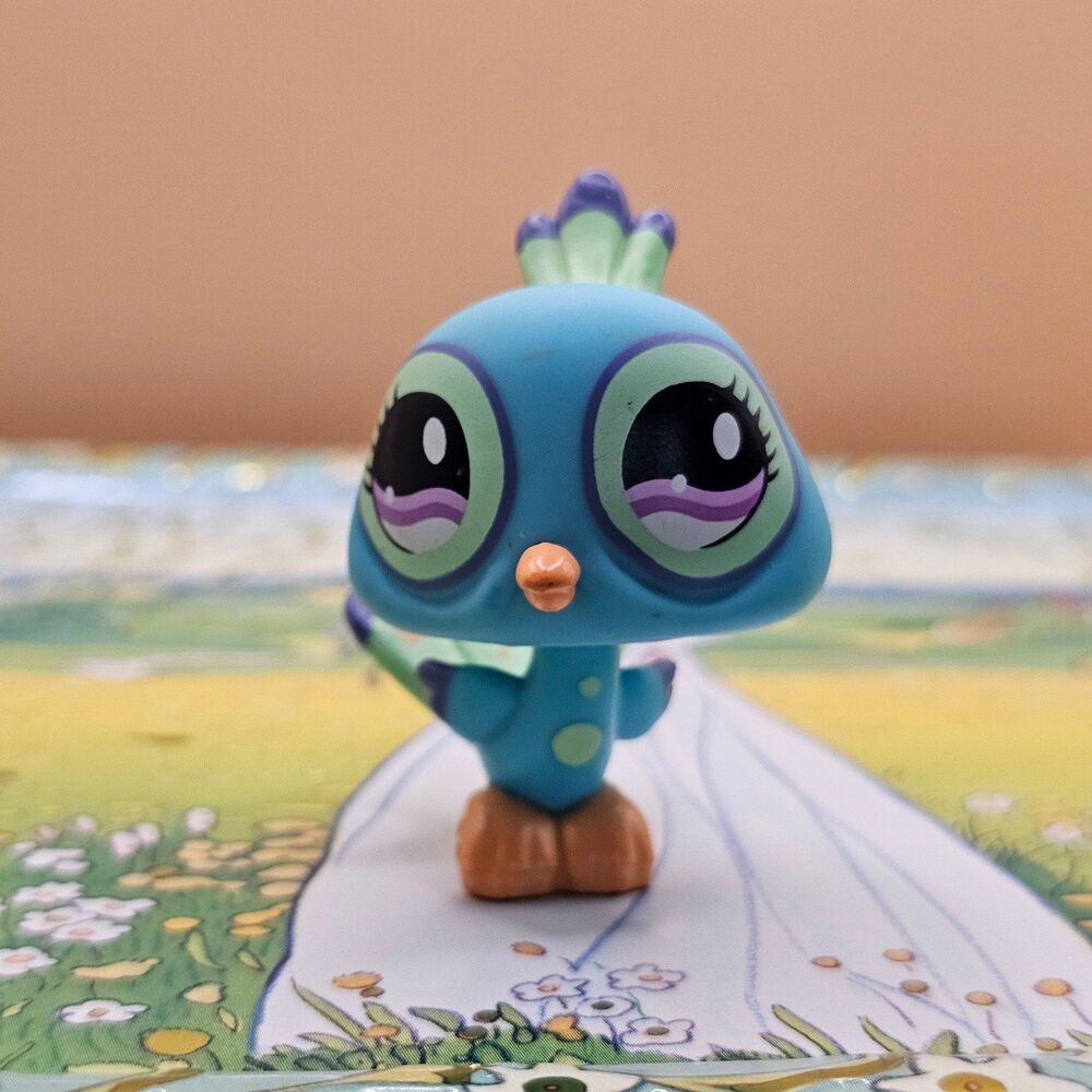 ♡ Littlest Pet Shop Gen 2 Peacock Bird #869 LPS ♡